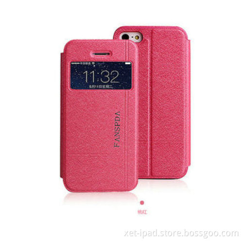 Flip leather wallet case for iPhone 5/5s, PU+PC standing feature